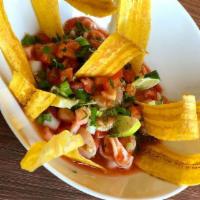 Ceviche · Fresh shrimp, calamari and squid mixed with lime and homemade ceviche recipe. Served fresh c...