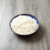 Steam Rice · Plain basmati rice.