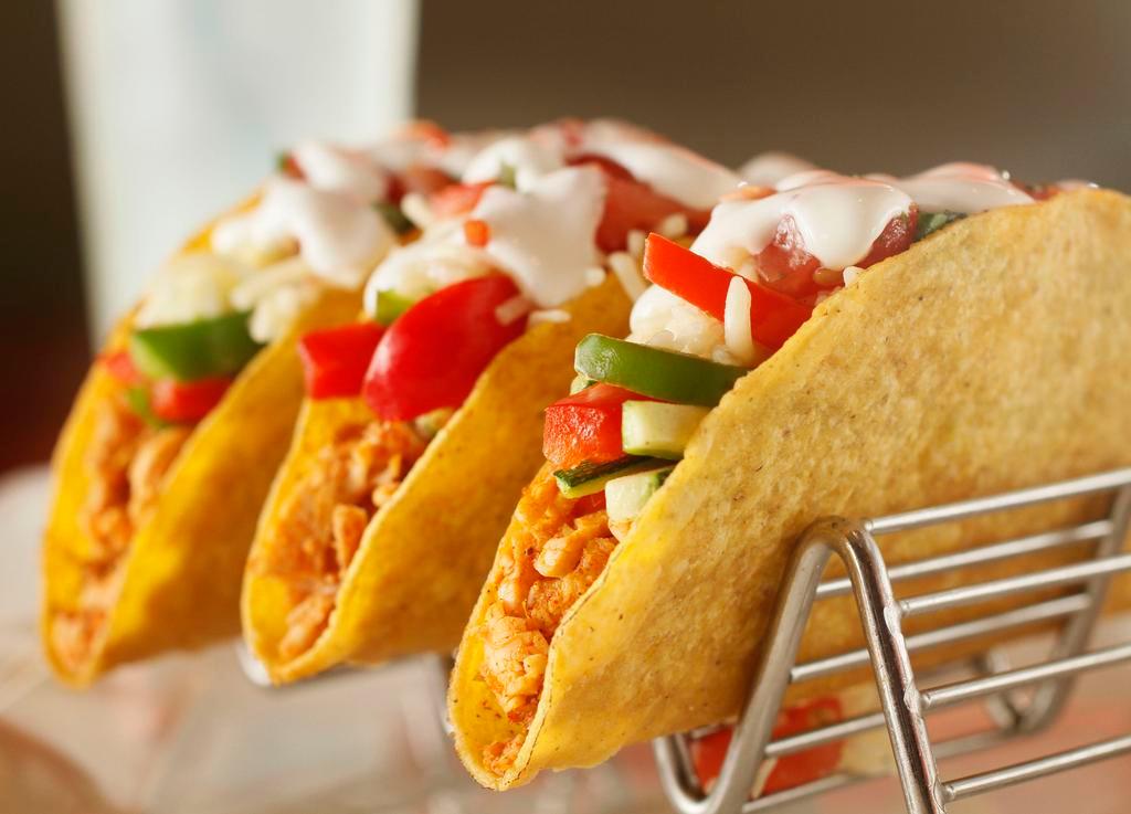 Tacos (3 soft or crispy tacos) · Build your own tacos 