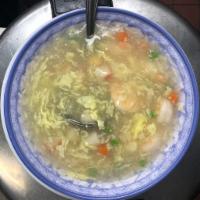 S53-Assorted Seafood Soup · Scallops, Shrimp, fish