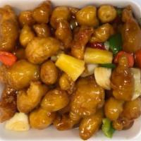 Sweet and Sour Chicken · Deep fried chicken in a sweet and sour sauce. White meat.