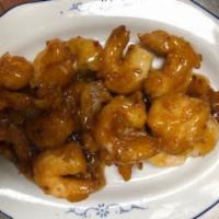 Honey Shrimp · Deep fried shrimp in a honey sauce.