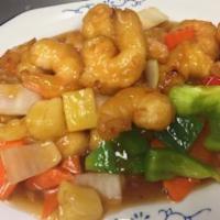 Sweet and Sour Shrimp · Deep fried shrimp in a sweet and sour sauce.