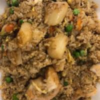 R103-Seafood Fried Rice · Scallop, Shrimp, Fish