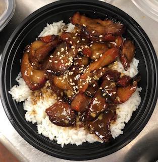 BBQ Pork White Rice Bowl · Broiled, roasted, or grilled.