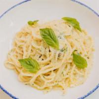 Spaghetti Limone · Lemon Oil, Basil, Parmesan