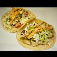Grilled Fish Taco Platter · 3 tacos served with fresh tortilla chip and pico de gallo