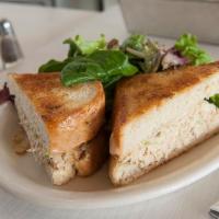 Tuna Albacore Sandwich · Albacore tuna, mayo, tomato, greens, dijon mustard.