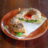 The Fancy  · Your choice of bagel topped with bacon, avocado, mixed greens,  tomato or roasted tomato, an...
