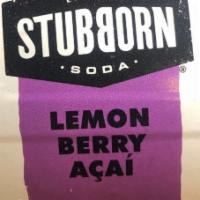 *STUBBORN LEMON BERRY ACAI · No high fructose corn syrup, no artificial sweeteners, made with NATURAL flavors.