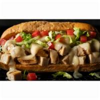 GRILLED CHICKEN CLASSIC SUB · Classic sub layered with grilled chicken and provolone toasted to a golden, crunchy crust. T...