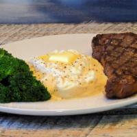 New York Strip Steak · A 12 oz. New York strip served with house cut friesand chef's choice of vegetables.