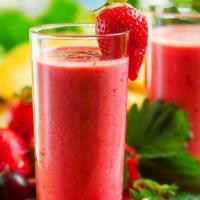 Straight Healthy Smoothie (Cup size) · Strawberry, banana, honey, apple, pineapple, guava, orange, peach and mango. 