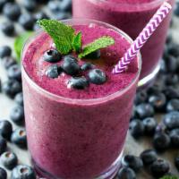 Blueberry Smoothie (Cup size) · Blueberry, banana and honey. 