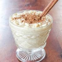 Rice Pudding · steamed rice with milk, sugar and other sweetness enhancers 