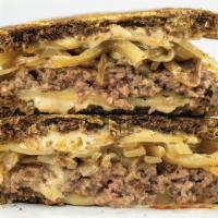 Brothers Good-N-Ugly Stacked Patty Melt · Can something this ugly be loved by so many? Yep. Our seasoned three-blend beef, hand-presse...