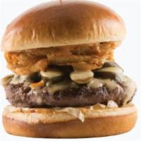Nice Spice Burger · Hand-patty spiced with jalapeños, chipotle ranch, pepper jack cheese, and tumbleweed onions....