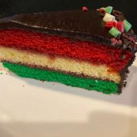 Rainbow cake · created after the famous napoleone 3 layer desert cookies in a cake form 