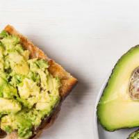 Avocado Toast · 1 slice of our signature rueben rye bread toasted and topped with avocado, goat cheese and s...