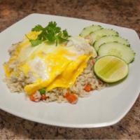 Crab Fried Rice · Jasmine rice stir-fried with egg, crab meat, peas, carrots, and scallion. Fried rice dishes ...