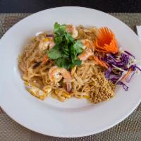 21. Pad Thai · Stir fried fresh rice noodles with bean sprout and egg.