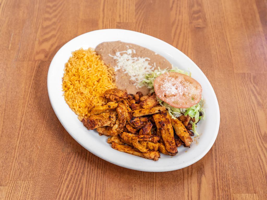 Grilled Chicken Plate · Choice of tortilla.