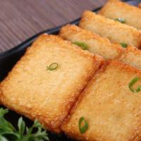 Fish Tofu · Fish tofu is actually not tofu at all, it's a starchy fish cube that has a tofu-like texture...