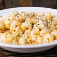 Mac and Cheese · Gouda, American and cheddar cheeses blended in a creamy cheese sauce with pasta.