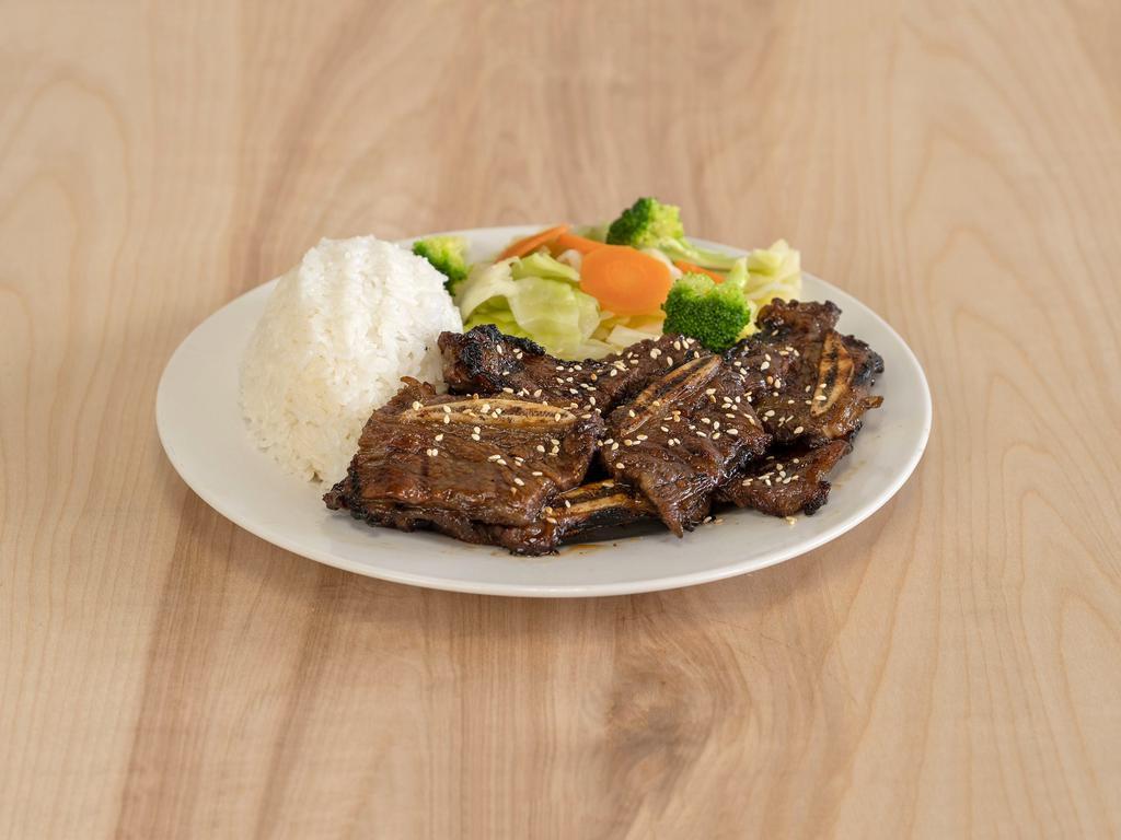 Teriyaki Beef Ribs · 3 sliced beef ribs marinated and grilled in own special sauce.