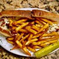 Steak and Cheese  Hot Sub · All subs served with home made 10
