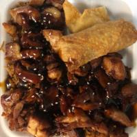 Teriyaki Chicken Special Meal · Served with fried rice, egg roll, crab puffs and a cup of egg drop soup.