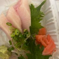 Hamachi Sashimi   · Piece of fish.