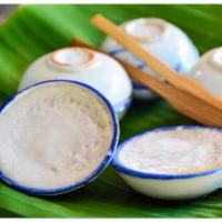 Coconut Pudding  · Sweet rice flour with coconut cream on top served in tiny cup