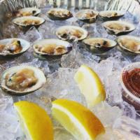Raw Clams (Dozen) · little neck clams over ice served w/ cocktail sauce