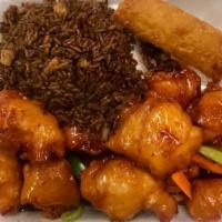 General Tso Chicken Combination Dinner · served with chicken fried rice and egg roll