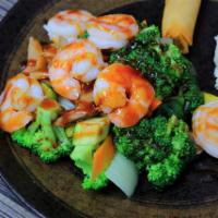 Teriyaki Shrimp and Veggies Combo · 