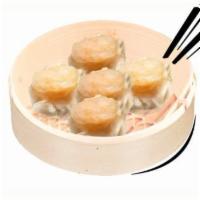 Steamed SHRIMP Dumpling · Steamed Shrimp Dumpling ....it comes with 5 big pieces and home made dumpling sauce