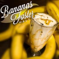Banana Foster Malt · Banana and salted caramel in chocolate chip ice cream.
