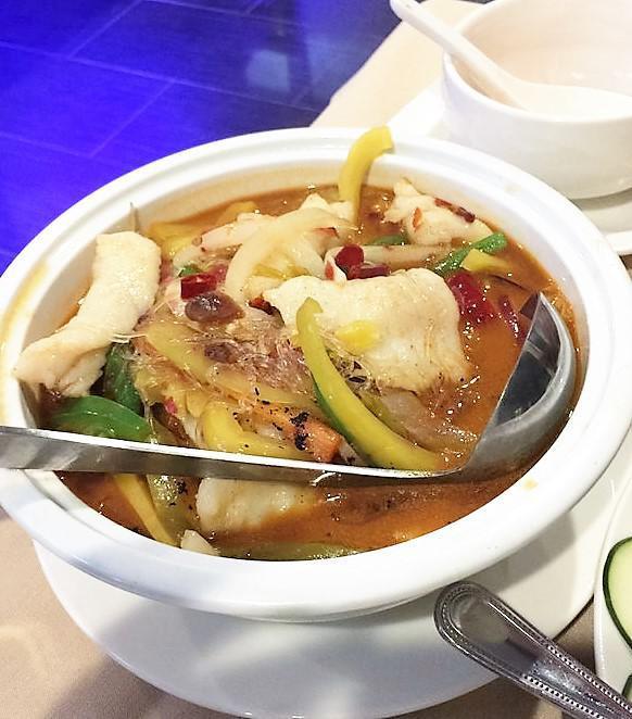 4. Boiled Fish Fillet in Spicy Red Broth · 