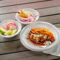 Barbacoa Tacos Dorados · Barbacoa Dorado Taco Topped With Onion, Cilantro, Salsa