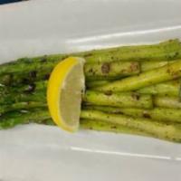 Asparagus · Grilled with lemon