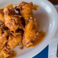 Our Famous Clam Bar Wings  · Crispy fried chicken wing in our blend of in house seasonings