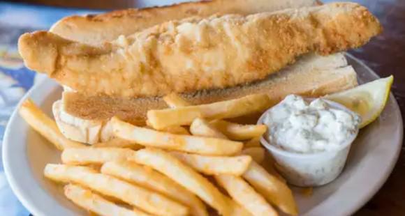 Fried Haddock Dinner   · Deck-hand portion or captain's portion.
