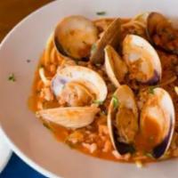 White Clam Sauce Dinner · Loaded with chopped and fresh clams.