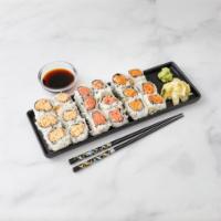 C2. Spicy Roll Combo Box · Spicy salmon, spicy tuna and spicy crab roll.
