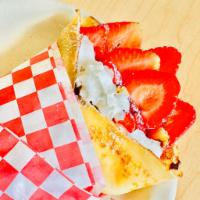 STRAWBERRY CREPE ( not hot crepe) · STRAWBERRY + NUTELLA+WHIPPING CREAM 