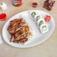 #5 Teriyaki Chicken with 4 Pieces of California Roll · All combos contain rice and it's perspective side, and include a 22oz cup or choice of canne...