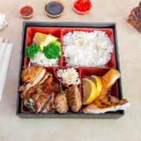 Bento Box · Served with rice.