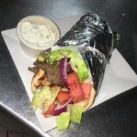 Chicken Gyro Platter · Sliced seasoned chicken. Served with choice of sides.