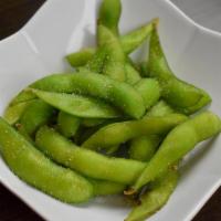 Edamame Small Plate · Lightly salted soybean pods.